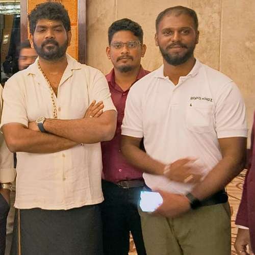 Customer with Nellai Specialz representative